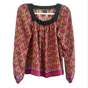 Nicole by Nicole Miller Multicolor Geometric Blouse